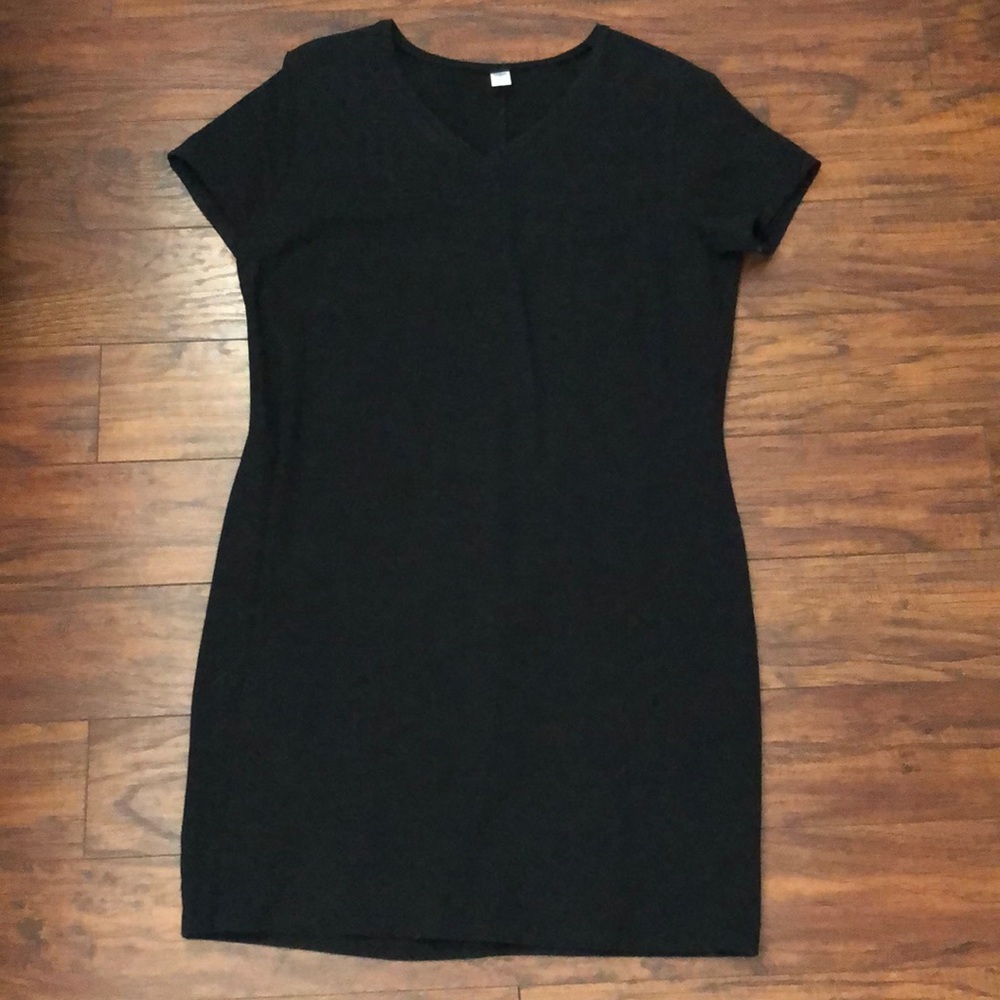 Old Navy Black T-Shirt Dress